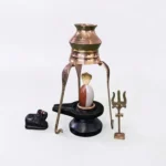 2″ Aridhnarishwar Shivling Set for Home – Shivling, Jaladhari, Nandi, Naag, Trishul and Kalash with Stand