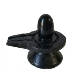 1.5" Inches Black Narmadeshwar Shivling with Jaladhari(Base) for Home